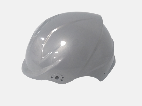 银色安全头盔结构件